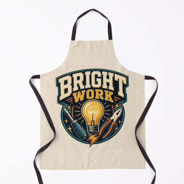 Item preview, Electrician Gift – Bright Work Retro Light Bulb and Tools Design designed and sold by astersgraphics.
