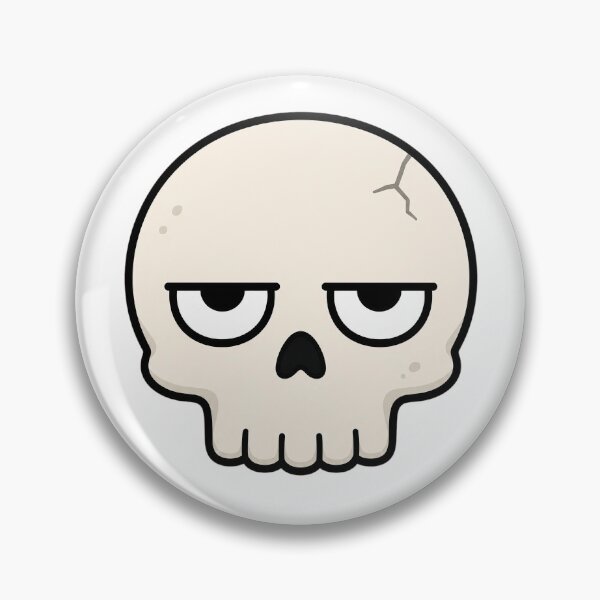 Item preview, Funny Unimpressed Skull, RBF Skull With Attitude designed and sold by Bitchy Little Things.