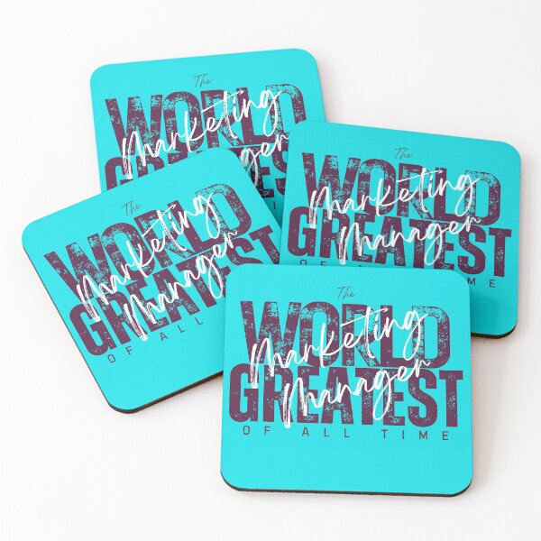 Item preview, World Greatest Marketing Manager - Coworker Gift For Wife - Cute Cyan designed and sold by Doiemacreations.