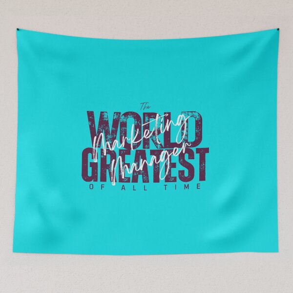 Item preview, World Greatest Marketing Manager - Coworker Gift For Wife - Cute Cyan designed and sold by Doiemacreations.