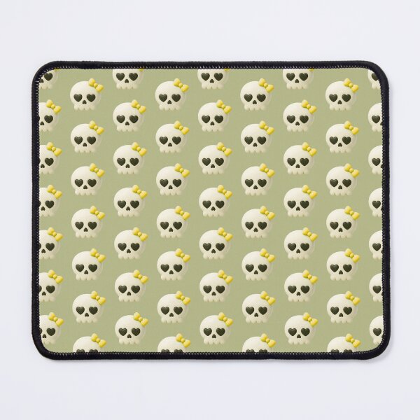 Item preview, Happy Little Skull With Yellow Bow & Heart Eyes designed and sold by deisgnsbyshane.