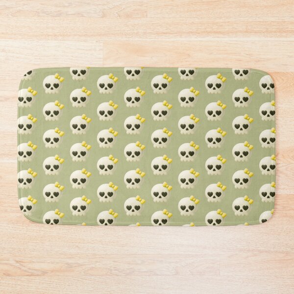 Item preview, Happy Little Skull With Yellow Bow & Heart Eyes designed and sold by deisgnsbyshane.
