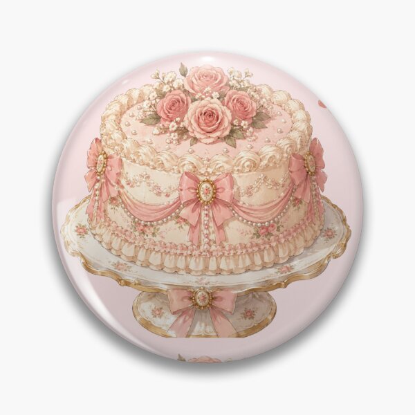 Item preview, Vintage Coquette Cake Aesthetic Pink Bows And Roses Pattern designed and sold by Artemis & Woven Collective.