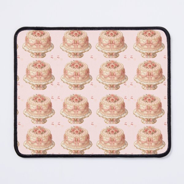 Item preview, Vintage Coquette Cake Aesthetic Pink Bows And Roses Pattern designed and sold by Artemis & Woven Collective.