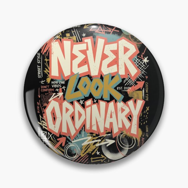 Item preview, Never Look Ordinary – Indie Streetwear Zine Design designed and sold by @SHINTOSARTSTORE.