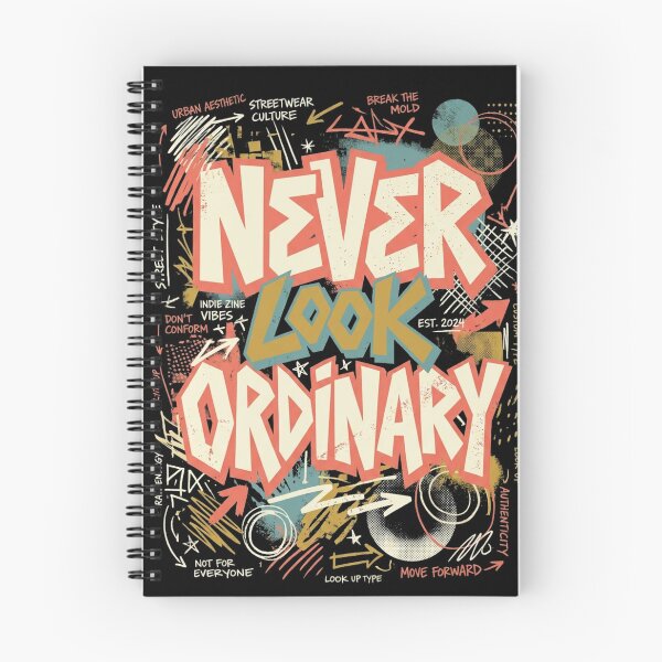 Item preview, Never Look Ordinary – Indie Streetwear Zine Design designed and sold by @SHINTOSARTSTORE.