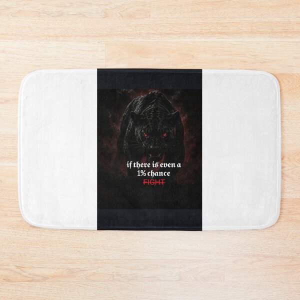 Item preview, If There Is Even a 1% Chance – Black Cheetah Fight designed and sold by Bathu Designs.