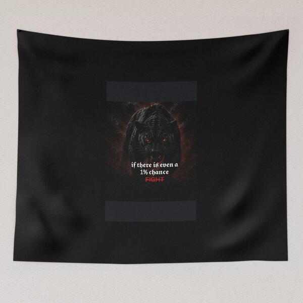 Item preview, If There Is Even a 1% Chance – Black Cheetah Fight designed and sold by Bathu Designs.