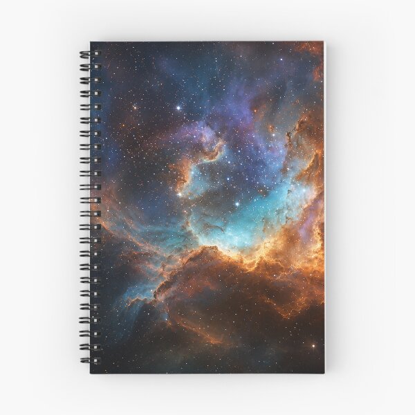 Item preview, Cosmic Firestorm – Blue & Orange Nebula designed and sold by H-Tsvetkova.