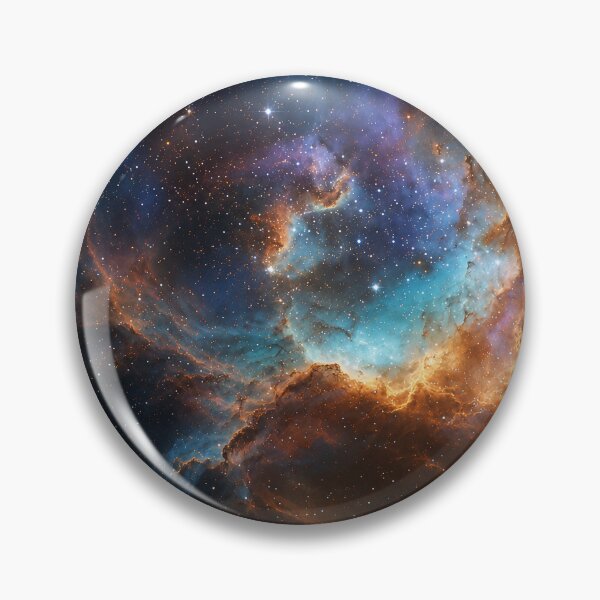 Item preview, Cosmic Firestorm – Blue & Orange Nebula designed and sold by H-Tsvetkova.