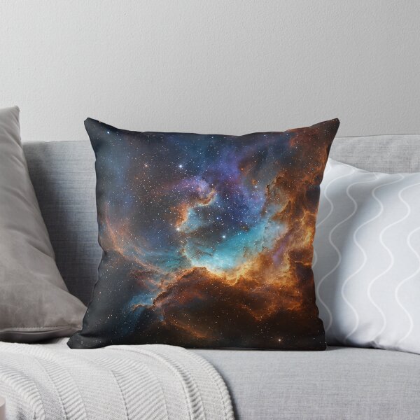 Item preview, Cosmic Firestorm – Blue & Orange Nebula designed and sold by H-Tsvetkova.