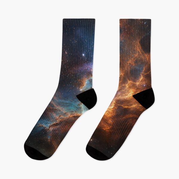 Item preview, Cosmic Firestorm – Blue & Orange Nebula designed and sold by H-Tsvetkova.