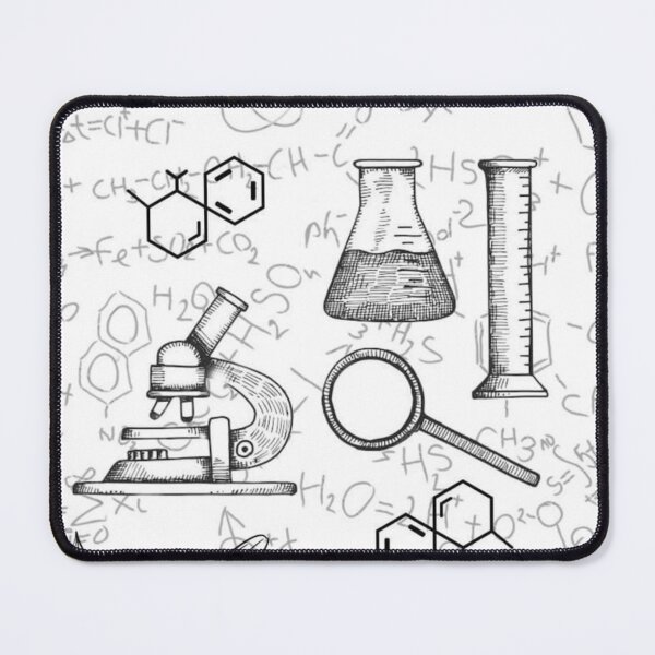 Item preview, Animated Geometry Tools - Fun Math & Physics Art STEM Instruments Pattern - Animated Math & Physics Doodle designed and sold by koringaFTS.