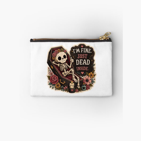 Item preview, I'm Fine, Just Dead Inside – Funny Cute Skeleton Dark Humor designed and sold by Rood Art Studio.