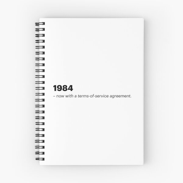 Item preview, 1984 - now with a terms-of-service agreement | Orwellian AI Meme (Black text) designed and sold by STUDIO-72.