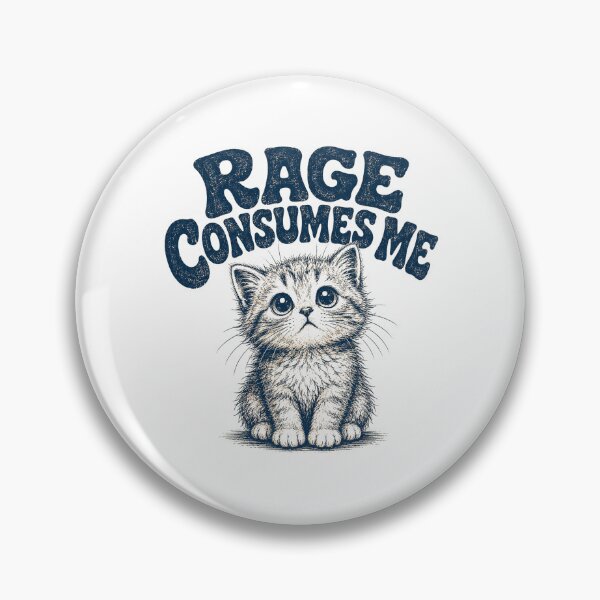 Item preview, Rage Consumes Me Cute Kitten Vintage Graphic designed and sold by WILLIAMS-BR.