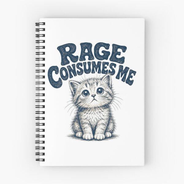 Item preview, Rage Consumes Me Cute Kitten Vintage Graphic designed and sold by WILLIAMS-BR.