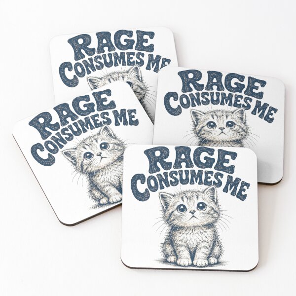 Item preview, Rage Consumes Me Cute Kitten Vintage Graphic designed and sold by WILLIAMS-BR.