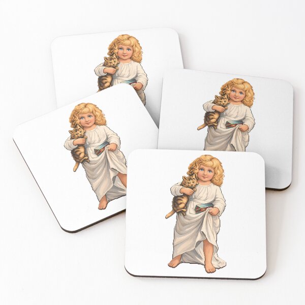 Item preview, Pixel Art Vintage Girl Holding Kitten Cutout designed and sold by aigcx.