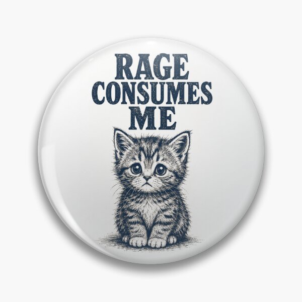 Item preview, Rage Consumes Me Cute Kitten Vintage Graphic designed and sold by WILLIAMS-BR.
