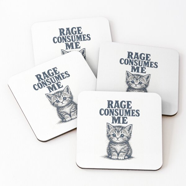 Item preview, Rage Consumes Me Cute Kitten Vintage Graphic designed and sold by WILLIAMS-BR.