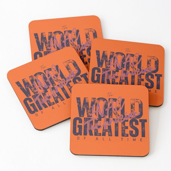 Item preview, World Greatest HVAC Technician - Coworker Career Change Gift For Husband - Trendy Orange designed and sold by Doiemacreations.