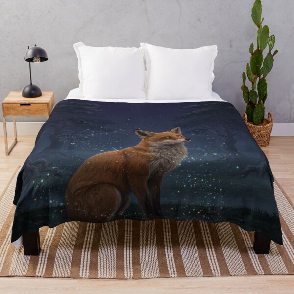 Item preview, Mystical Fox Under the Moon – Enchanted Japanese Fantasy Wildlife designed and sold by Sibling Ink.