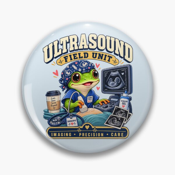 Artikelvorschau, Ultraschall-Feldgerät Sonographie Medizinische Bildgebung Humor entworfen und verkauft von PunchDrop.
