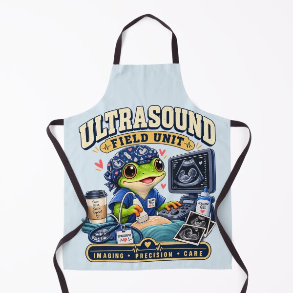 Item preview, Ultrasound Field Unit Sonography Medical Imaging Humor designed and sold by PunchDrop.