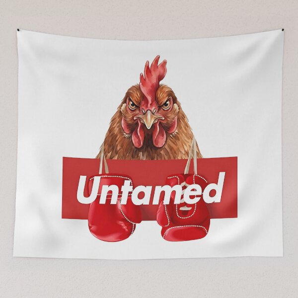 Item preview, Untamed Fighting Chicken - Boxing Rooster Graphic designed and sold by artworkathome.