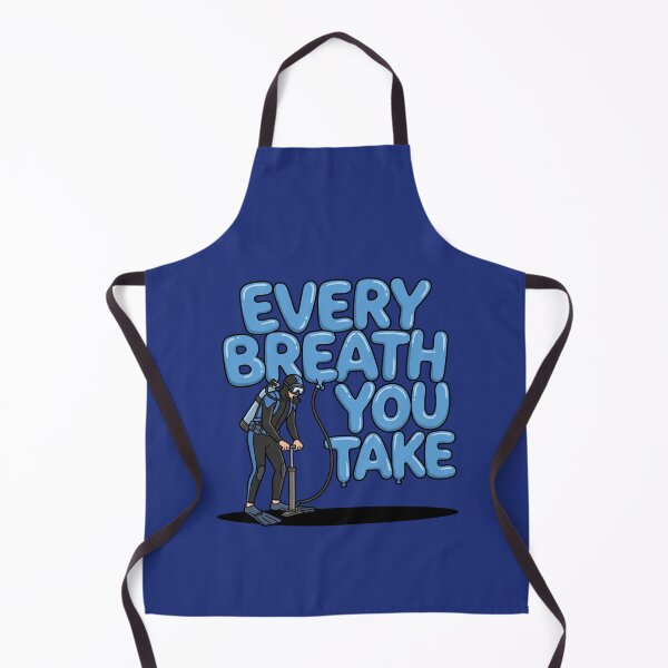 Item preview, Scuba Diver Every Breath You Take Inflatable Balloon Typography Funny Diving Humor Pop Art designed and sold by Rare By Hero.