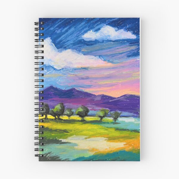 Item preview, Oil pastel landscape designed and sold by Daria Akhapkina.