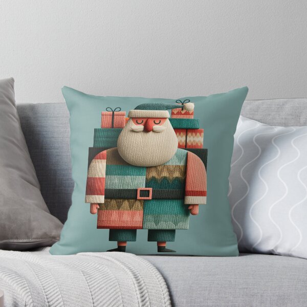 Item preview, Cozy Knitted Santa Claus Holiday Illustration designed and sold by colorful-white.