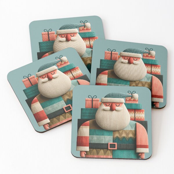Item preview, Cozy Knitted Santa Claus Holiday Illustration designed and sold by colorful-white.