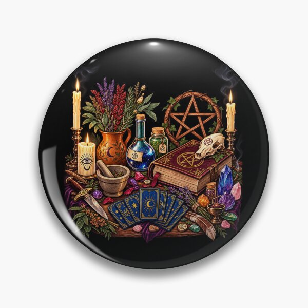 Item preview, Mystical Occult Altar – Grimoire, Crystals and Ritual Magic designed and sold by TroviTutto.