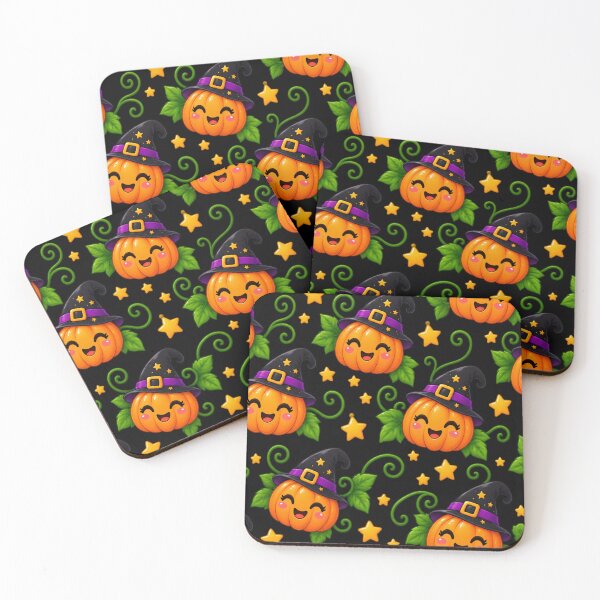 Item preview, Halloween pumpkin pattern designed and sold by AvalonTshirts.
