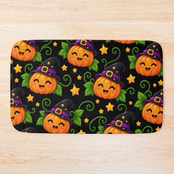 Item preview, Halloween pumpkin pattern designed and sold by AvalonTshirts.
