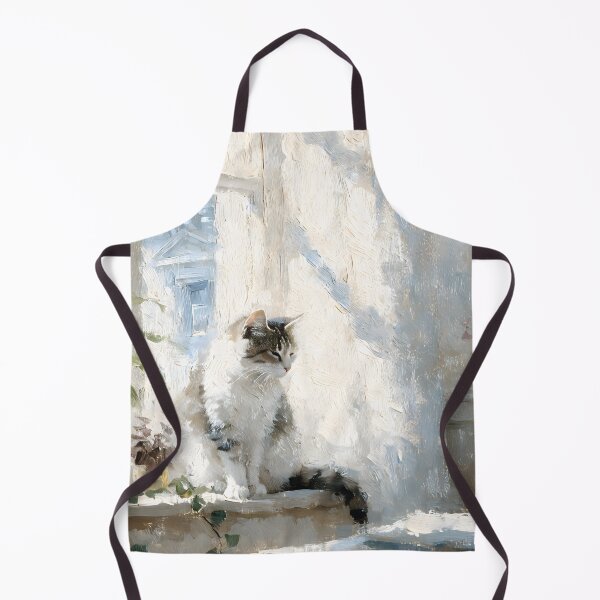 Item preview, Cat by Window Cozy Home Oil Painting designed and sold by ArtAmbience.