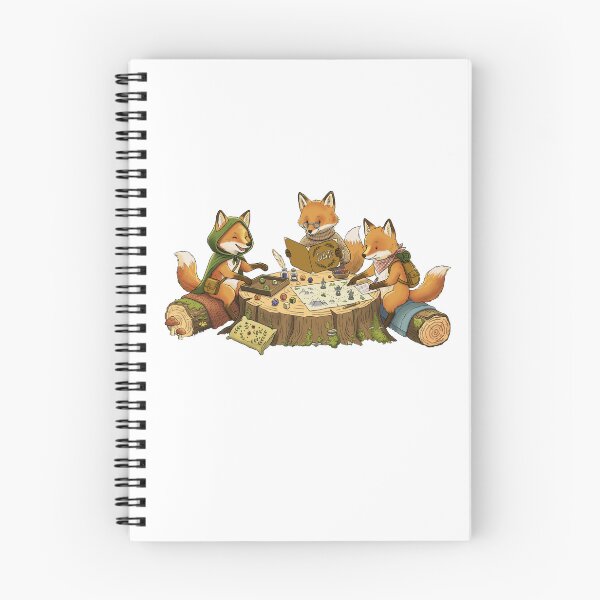 Item preview, Cozy Woodland Foxes Playing D&D (Cottagecore Tabletop RPG Illustration) designed and sold by NataliRubchik.