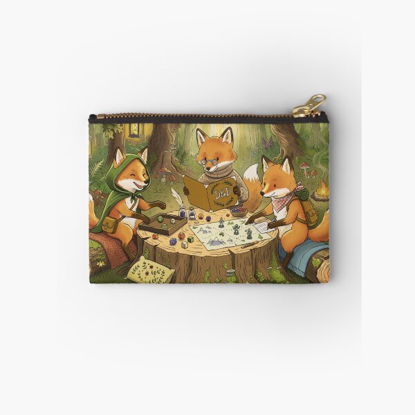 Item preview, Cozy Woodland Foxes Playing D&D (Cottagecore Tabletop RPG Illustration) designed and sold by NataliRubchik.