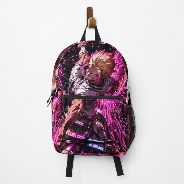 Item preview, Explosive Pink Football Warrior – Neon Soccer Striker Anime Inspired Sports Art designed and sold by Dyan4.