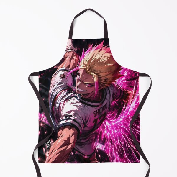 Item preview, Explosive Pink Football Warrior – Neon Soccer Striker Anime Inspired Sports Art designed and sold by Dyan4.