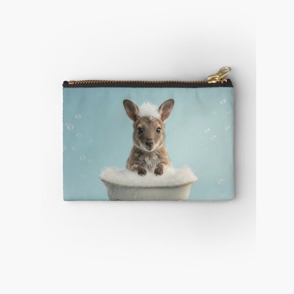 Item preview, Baby Wallaby Bubble Bath Cute Nursery Bathroom Wall Art designed and sold by LazyOwlStore.