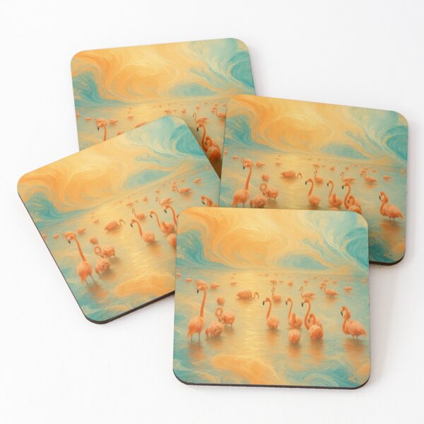 Item preview, Dreamy Pink Flamingos designed and sold by zupedesign.