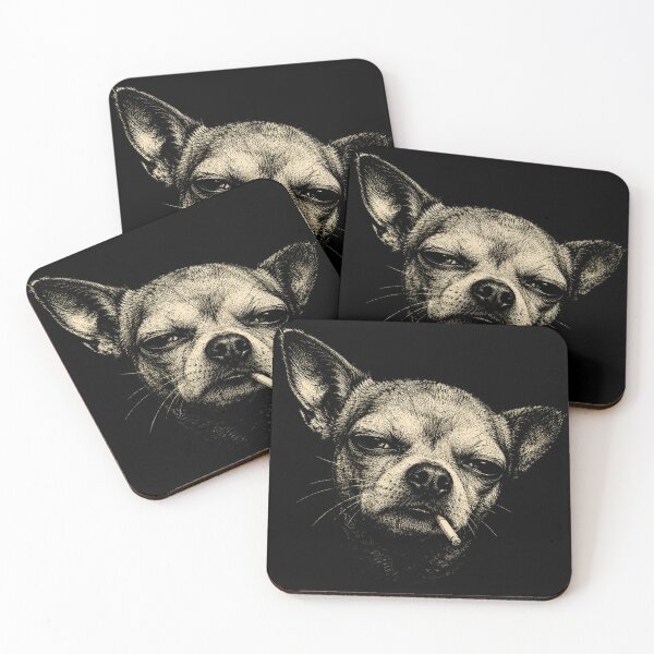 Item preview, Grumpy Chihuahua Vintage Engraving – Tough Little Dog Humor designed and sold by WILLIAMS-BR.