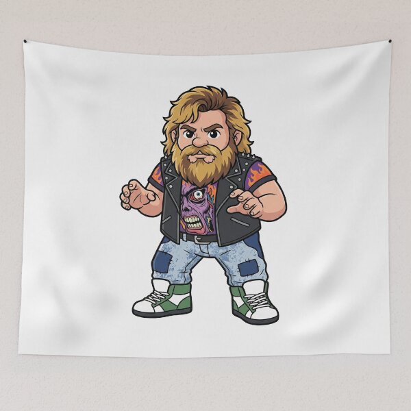 Item preview, Brian Pillman Loose Cannon Gnome designed and sold by Bad-Decisions-Designs.