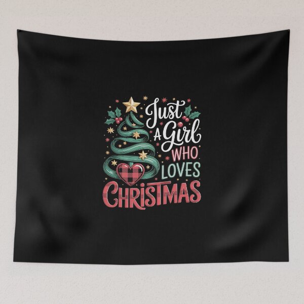Item preview, Just a Girl Who Loves Christmas designed and sold by jkrphoto.