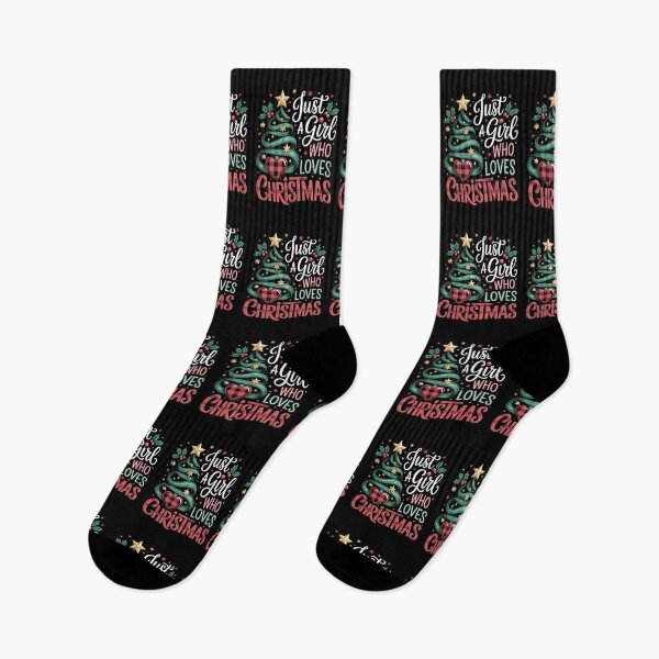 Item preview, Just a Girl Who Loves Christmas designed and sold by jkrphoto.