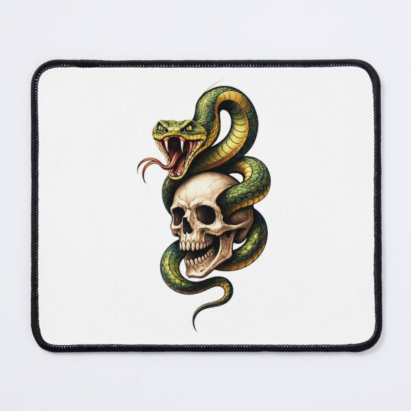 Item preview, Snake, human skull. designed and sold by CHRIST5000.