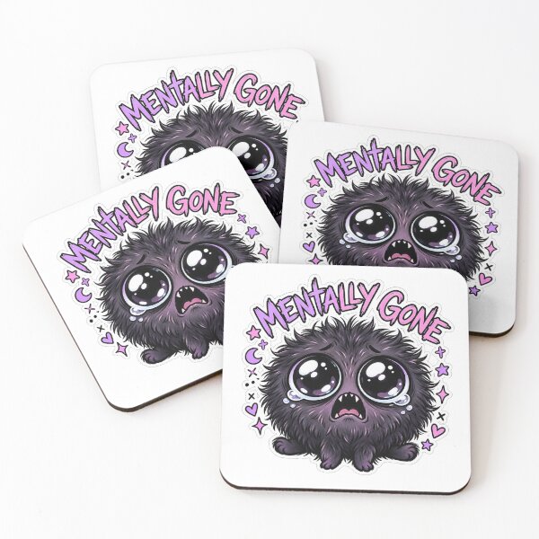 Item preview, Mentally Gone – Cute Kawaii Monster designed and sold by Nunaprettyshop.